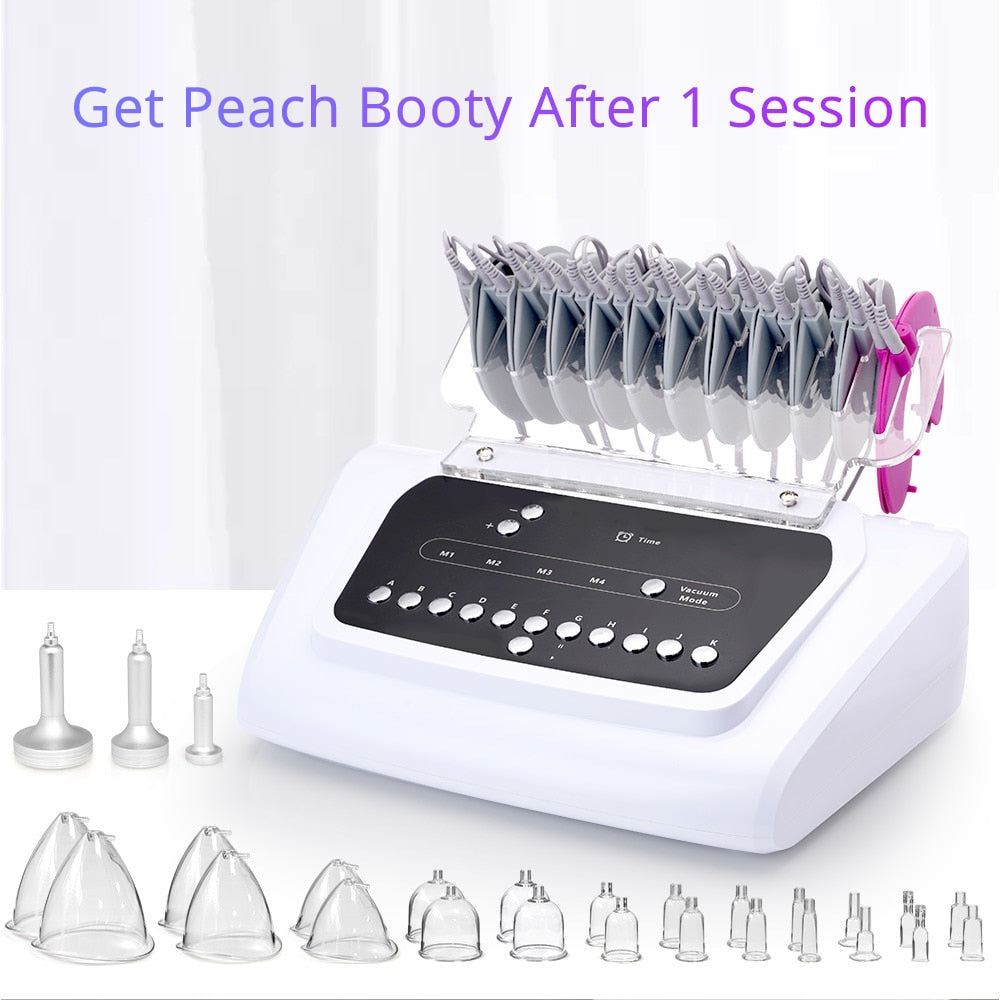 Máquina de terapia de ventosas de estimulación muscular Surebty EMS, máquina de belleza para agrandar los senos y levantar los glúteos, masajeador corporal