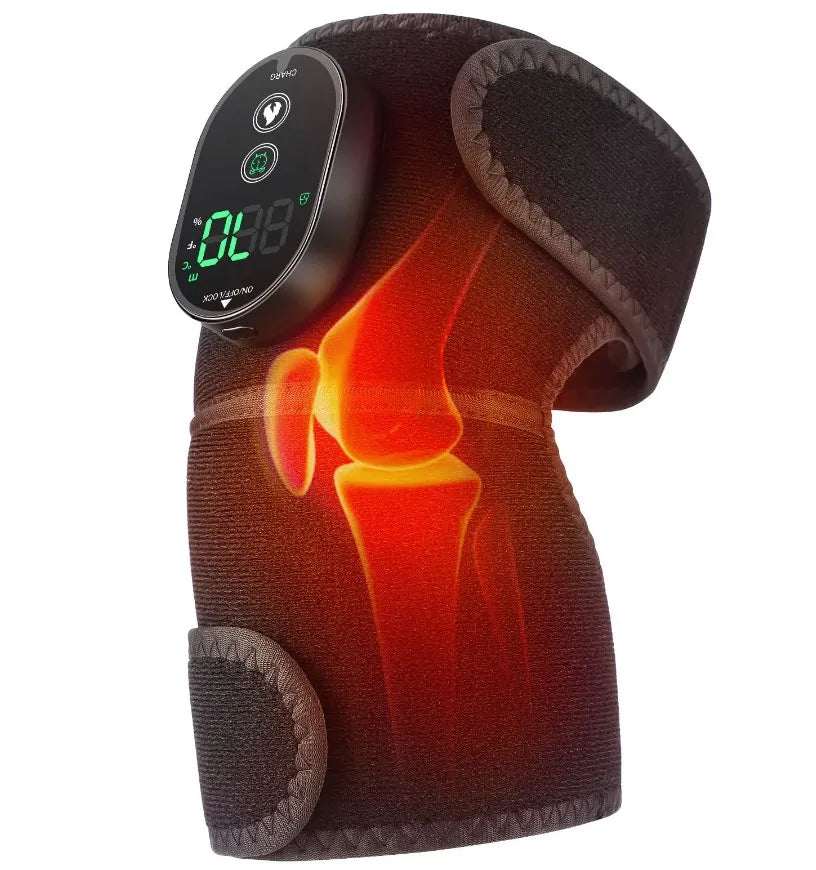 Rechargeable Electric Heating Knee Massager | Thermal Knee Pads