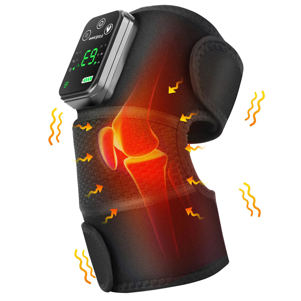 Rechargeable Electric Heating Knee Massager | Thermal Knee Pads