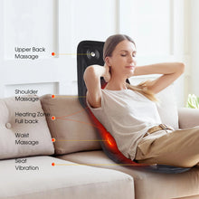 Load image into Gallery viewer, Electric Back Massager Chair Pad with Heating &amp; Vibration
