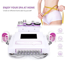 Load image into Gallery viewer, 6 in 1 Cavitation 2.0 Machine 40K Vacuum Slimming Raido Frequency Lipo Laser Machine