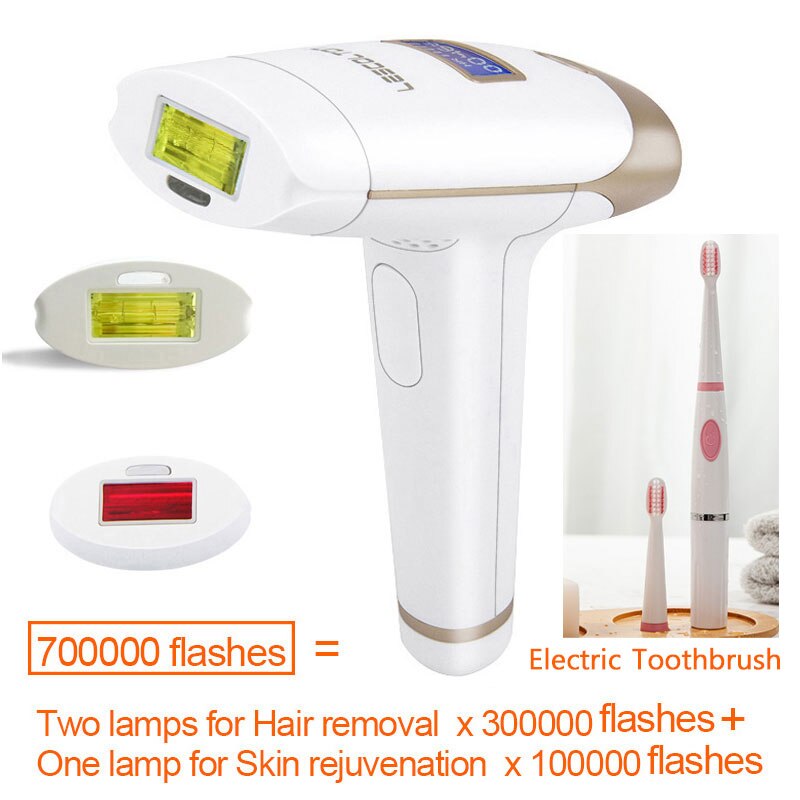 Lescolton IPL Hair Removal T-009i Epilator 700000 Flash LCD Display Machine