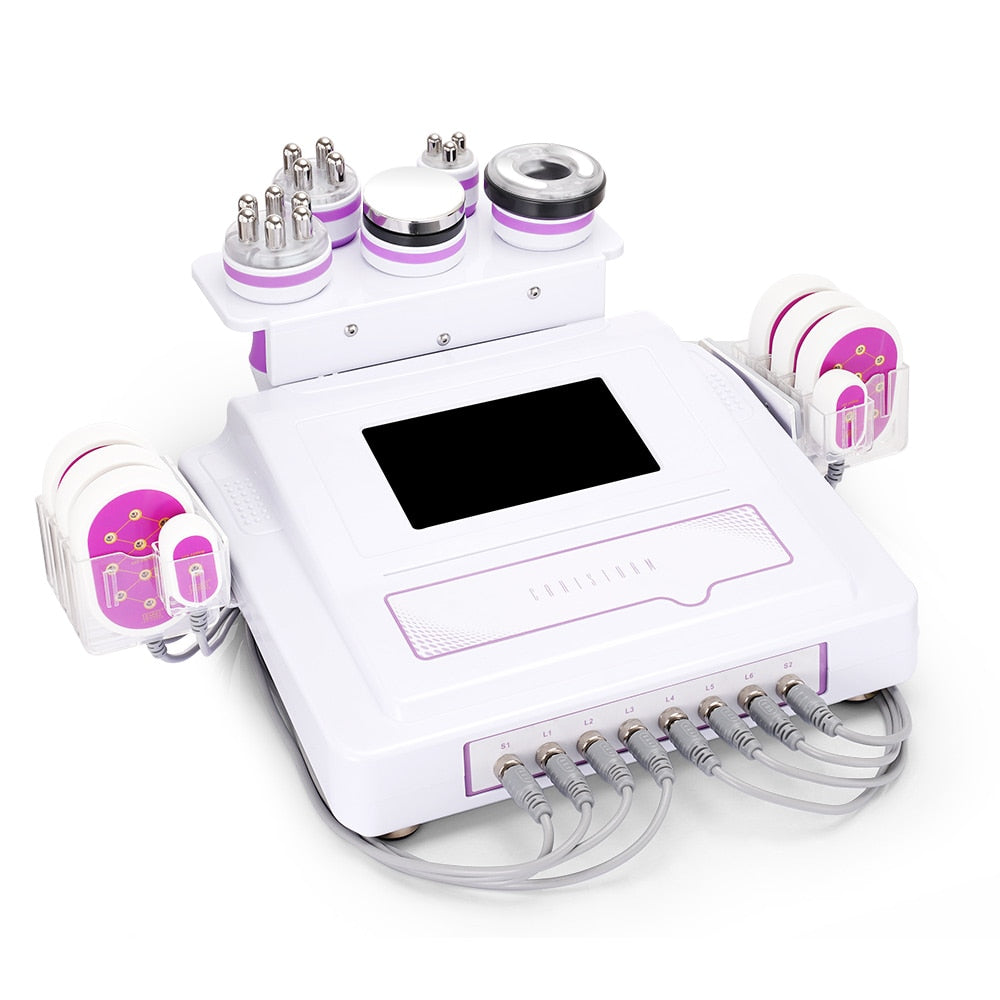 6 in 1 Cavitation 2.0 Machine 40K Vacuum Slimming Raido Frequency Lipo Laser Machine