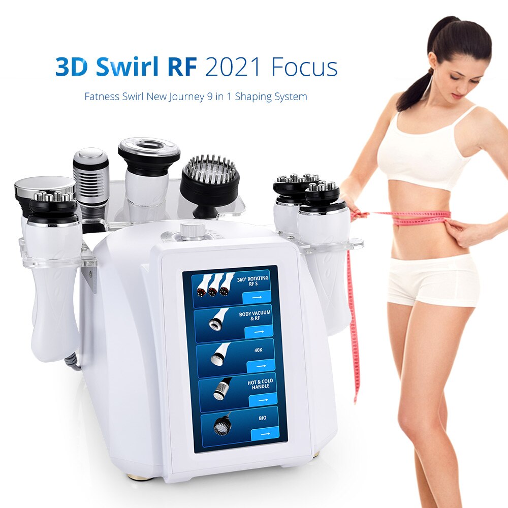 Vacuum RF Cavitation Machine 360-Degree Auto Rolling RF System For Body Weight Loss Slimming Machine Face Lifting Device